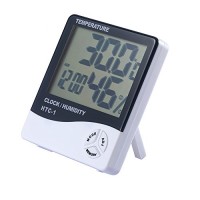 Temperature Humidity Monitor   Multifunctional LCD Screen Display Accuracy Thermometer Hygrometer for Indoor and Outdoor (HTC-1) - B07838TYFY